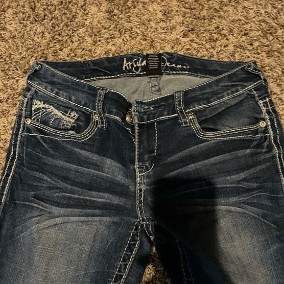 Ariya Jeans Size 5 Teen Blue Denim Stretch Skinny Jeans - Picture 1 of 9